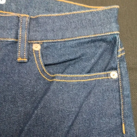 Lands End Women's Dark Wash Bootcut Denim Jeans Blue Mid Rise Size 12 Tall NEW - Picture 9 of 14